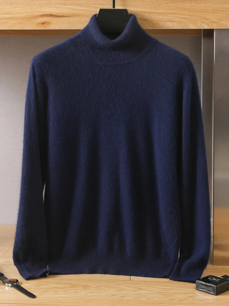 Mens Cashmere Pullover Knitted Winter Sweater