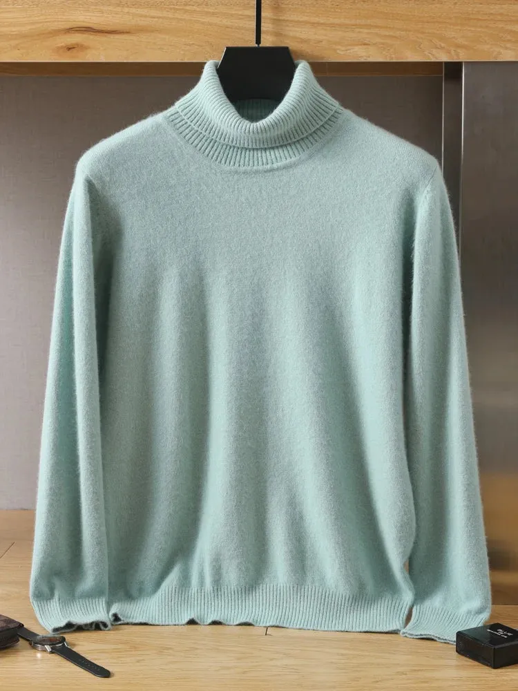 Mens Cashmere Pullover Knitted Winter Sweater