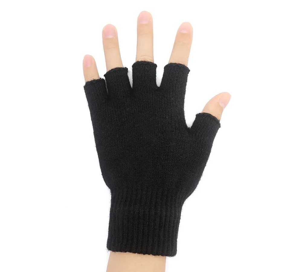 Mens Fingerless Gloves With Non Slip Dots