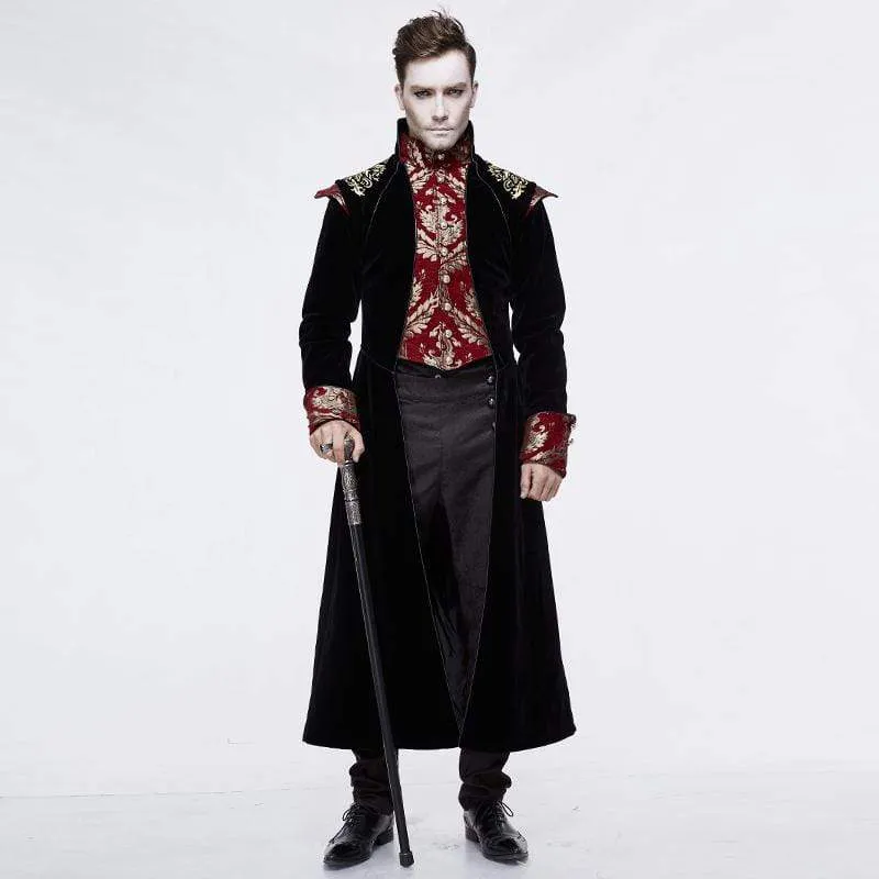 Men's Goth Jacquard Dovetail Overcoat