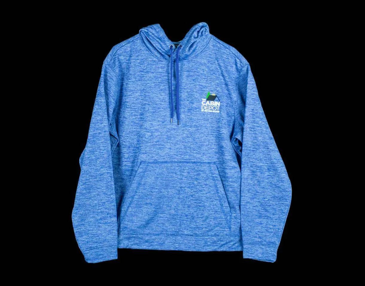 Men’s Heathered Blue Hoodie - The Cabin Depot