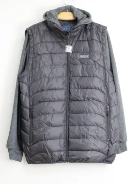 Men's Quilted Puffer Jacket,Grey