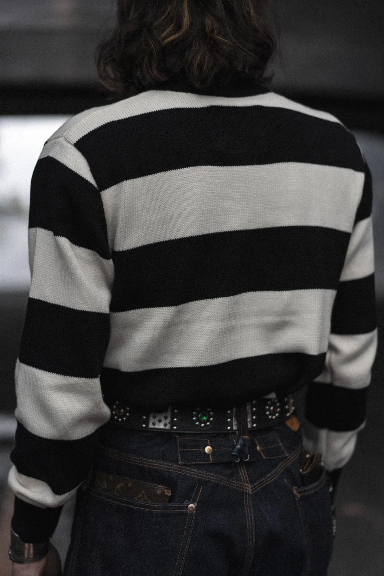 Men's Striped Prisoner Sweater