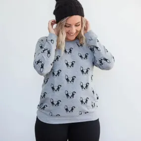 Milkbar Harvey Frenchie Sweater | Grey MEDIUM (12-14)