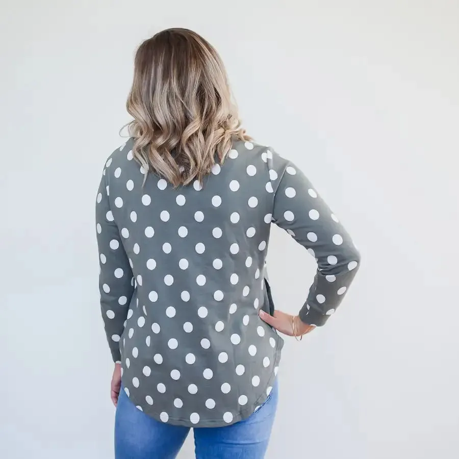 Milkbar Willow Polka Sweater | Sage