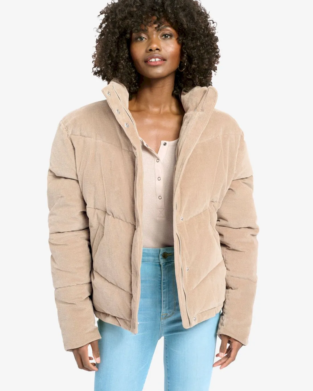 Milla Cord Puffer Jacket