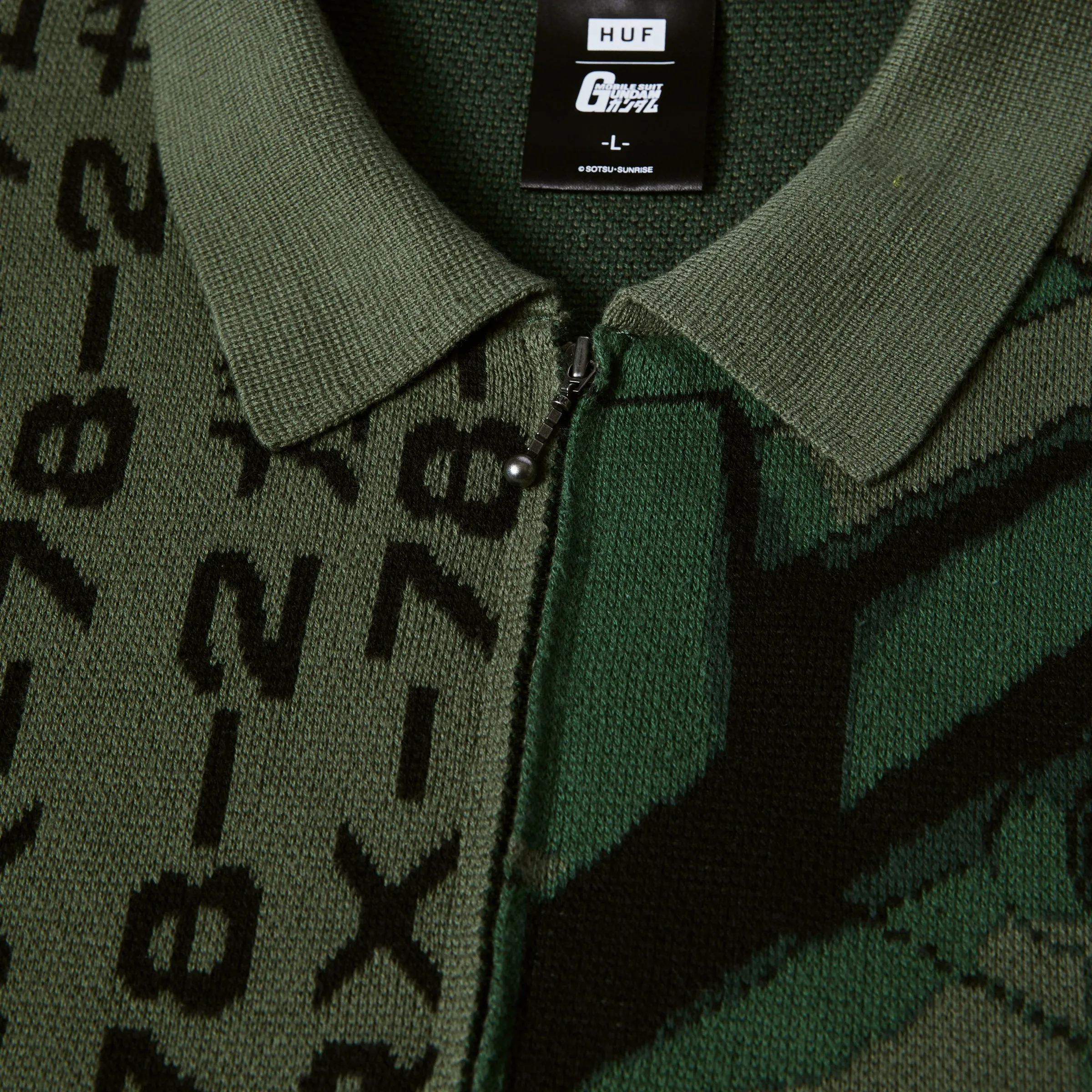   Mobile Suit Gundam Destroy Gundam Zip Sweater 'Green'