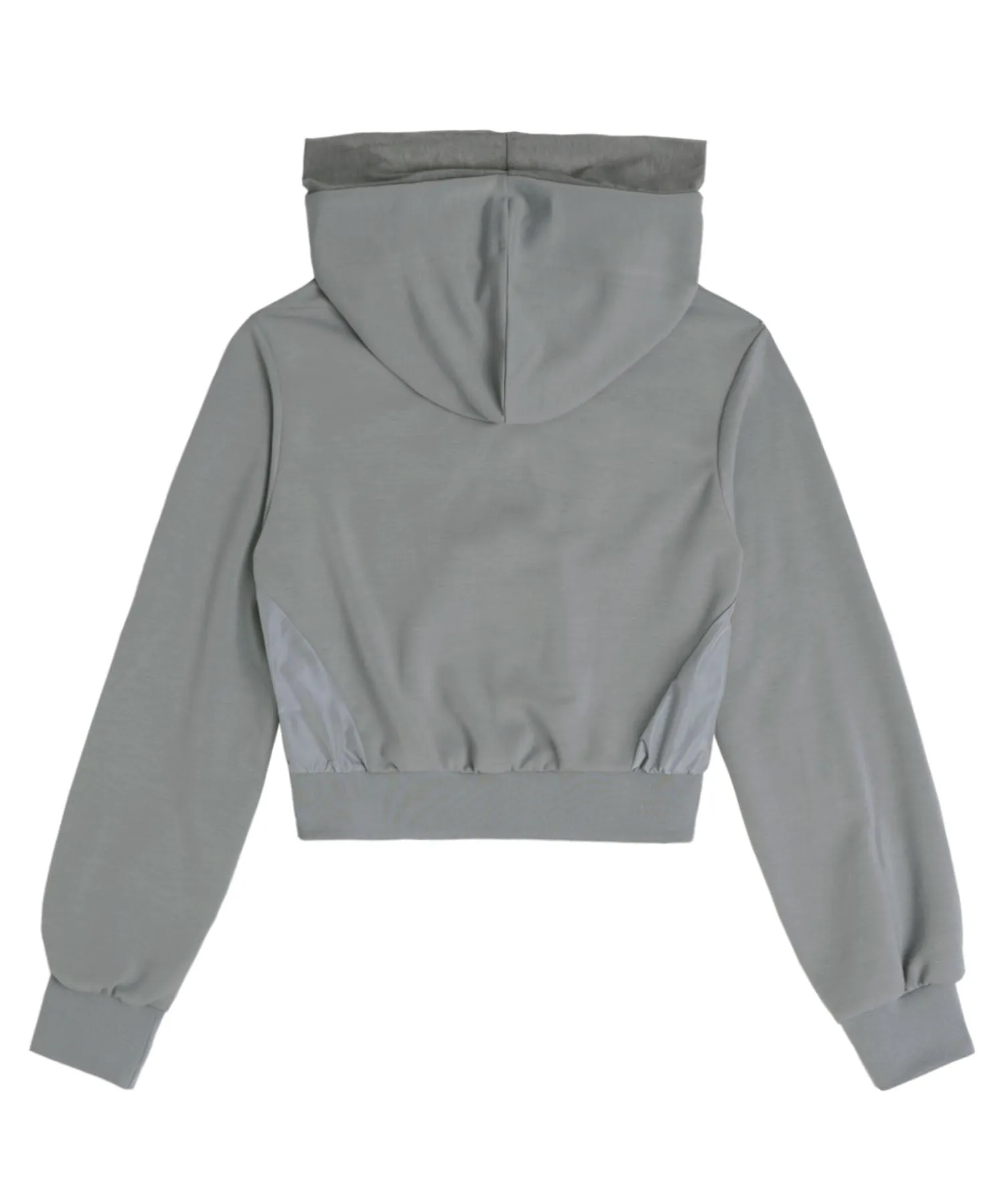 Muffler Boxer Crop Hoodie Grey