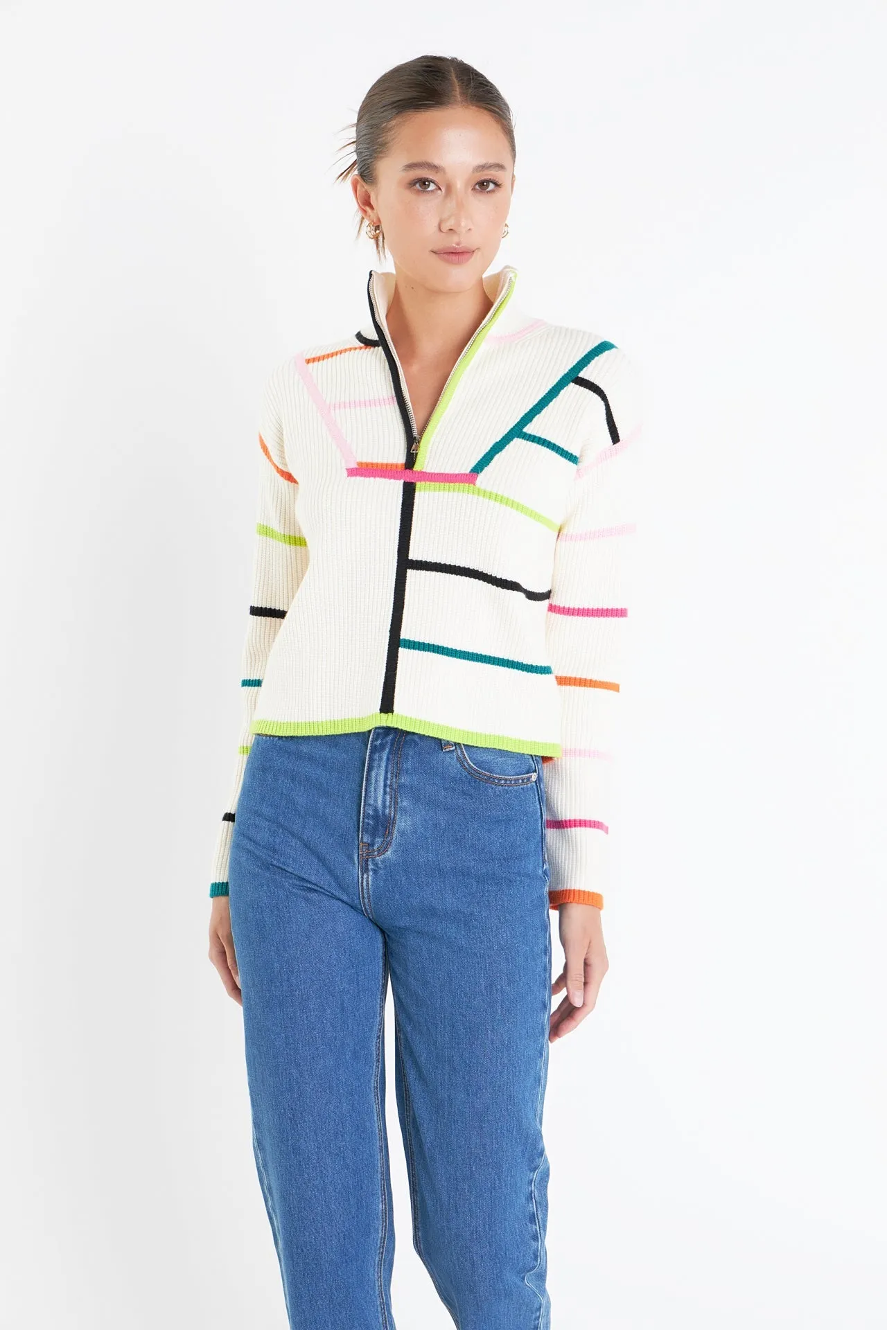 Multi Colored Stripe Sweater