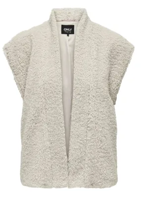 Naya Teddy Gilet in Cream