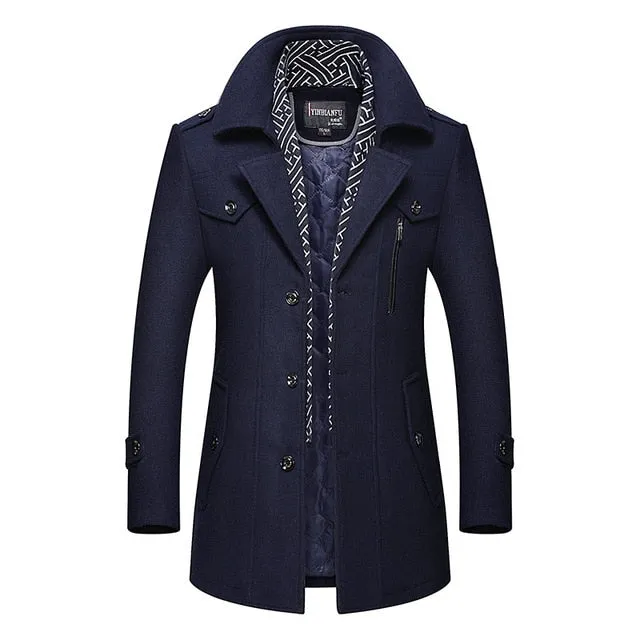 New BOLUBAO Men Winter Wool Coat