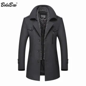 New BOLUBAO Men Winter Wool Coat