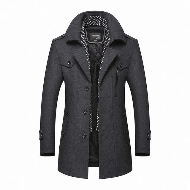 New BOLUBAO Men Winter Wool Coat