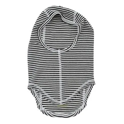 Nui Organics Merino Wool Balaclava Hat- BW Stripe