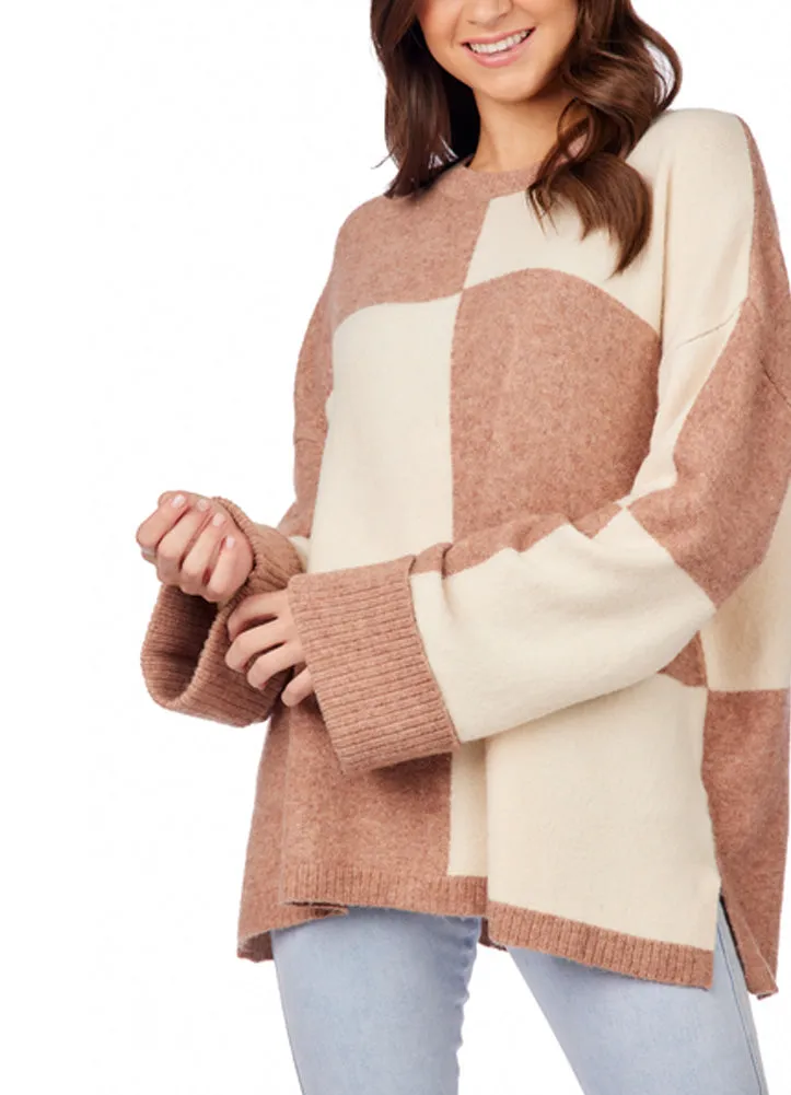 Oaklyn Sweater in Tan by Mud Pie