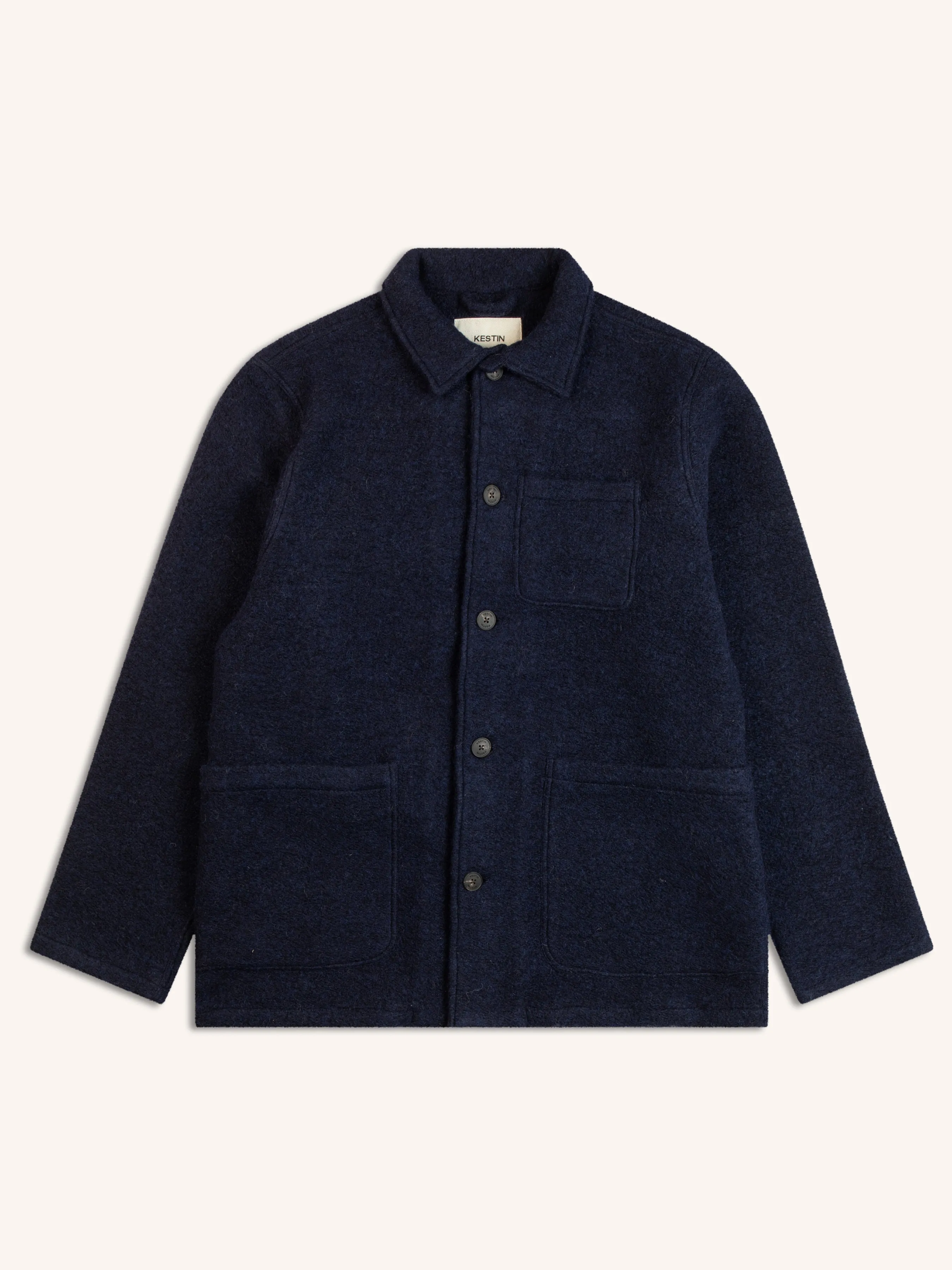 Ormiston Jacket In Midnight Blue Wool Blend