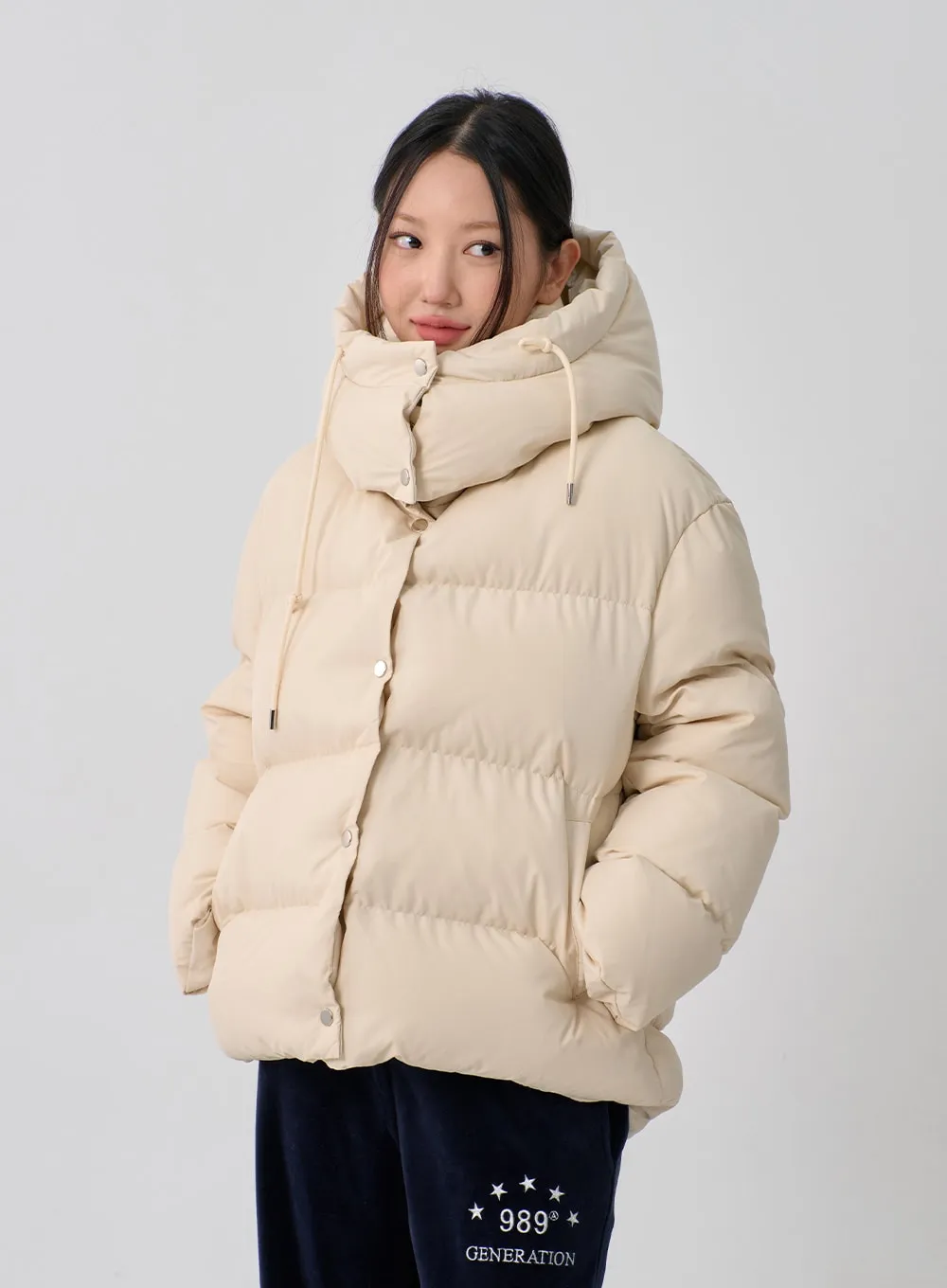 Oversize Hooded Puffer Jacket CN10