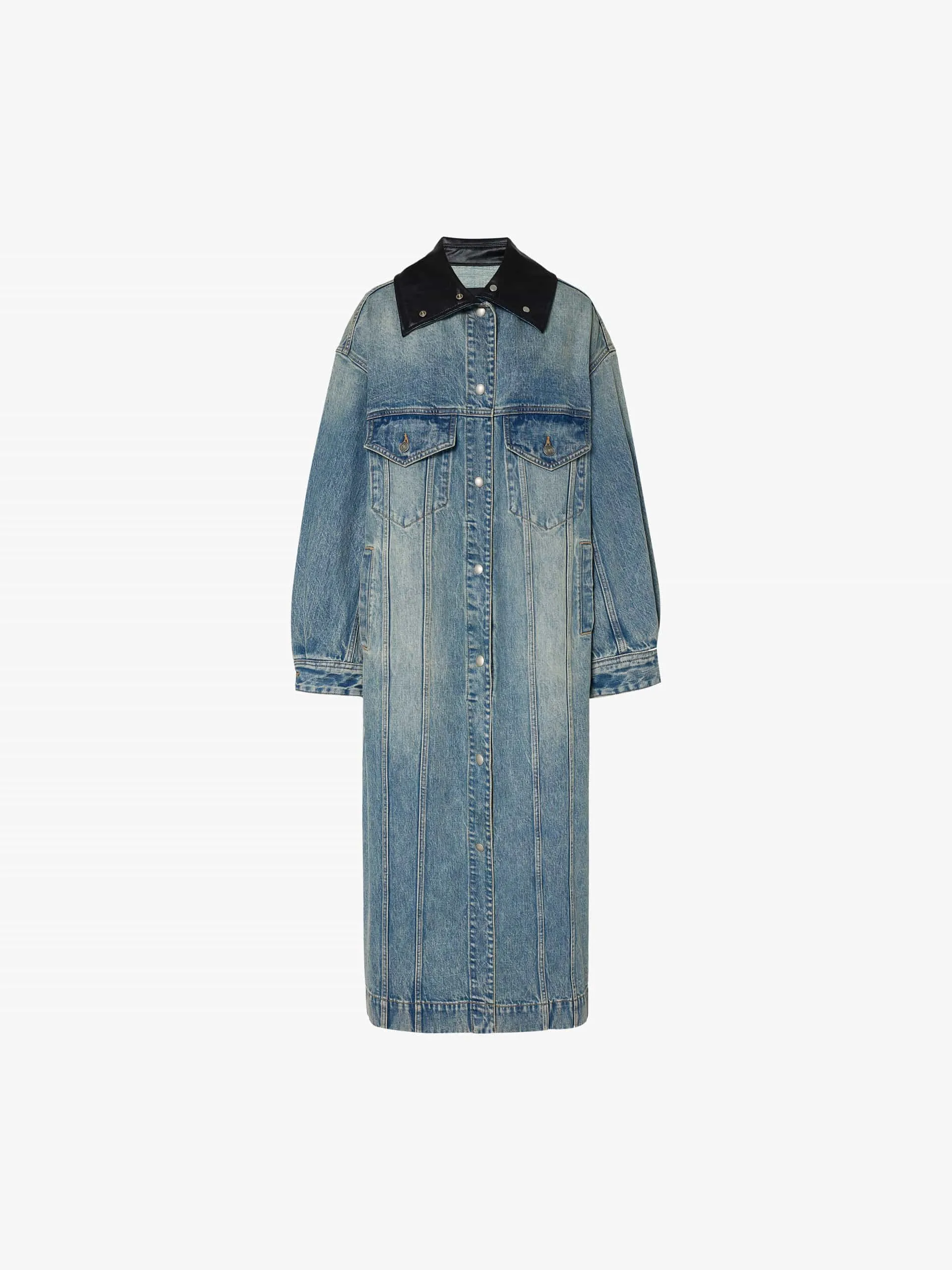 Oversized Longline Denim Coat