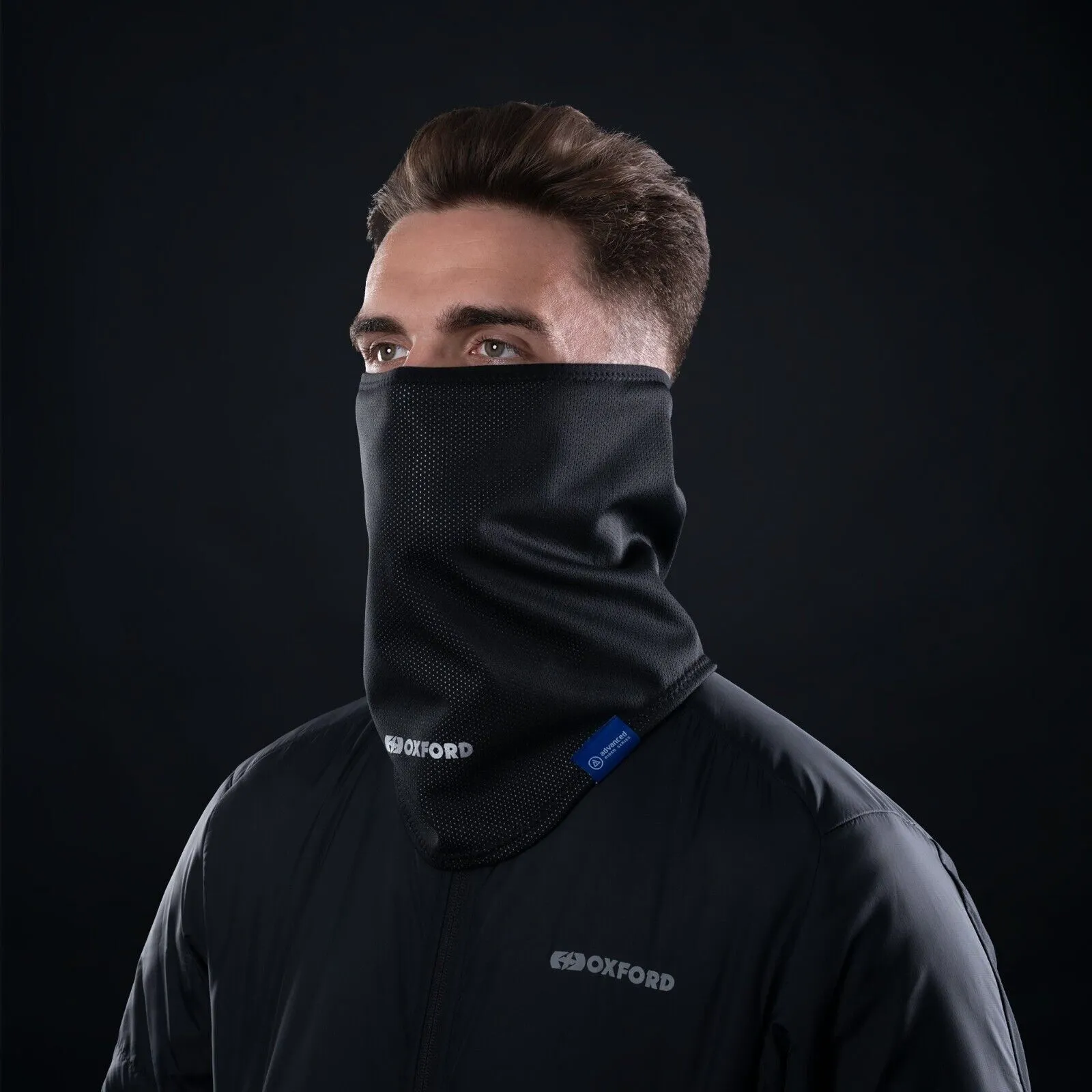 Oxford Advanced Wind Proof Waterproof Storm Collar Neck Tube Mask - Black