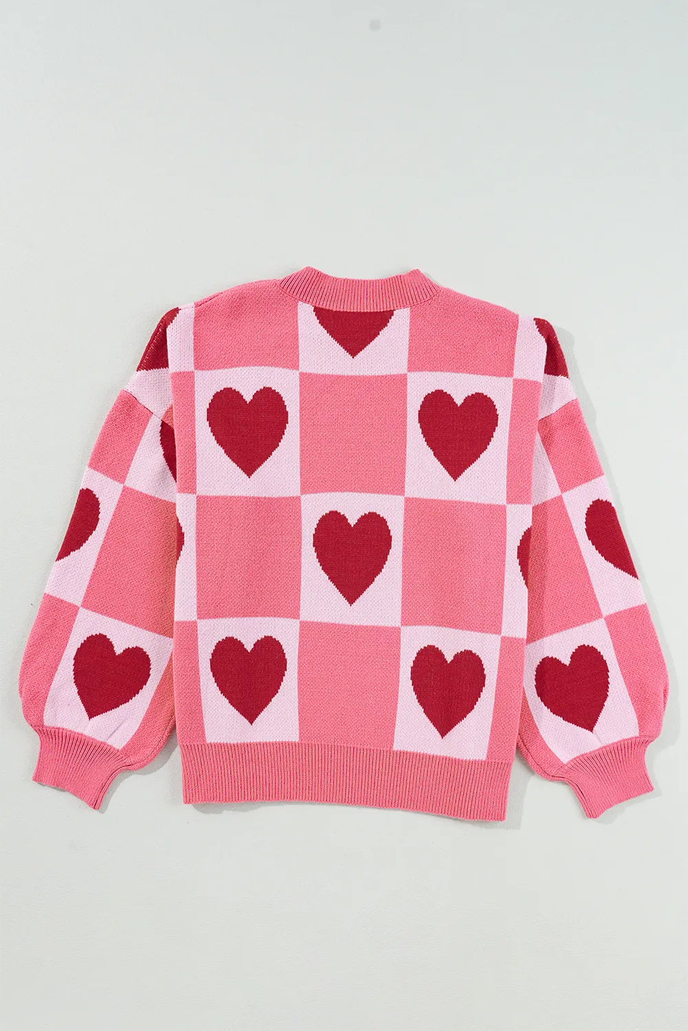 Plus Size Love Hearts Valentine Sweater