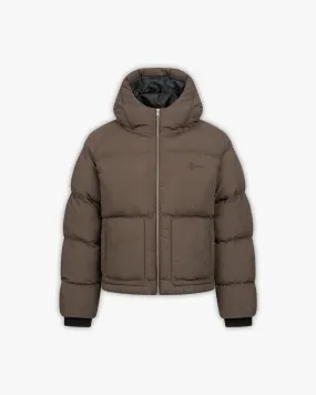 PUFFER JACKET BROWN