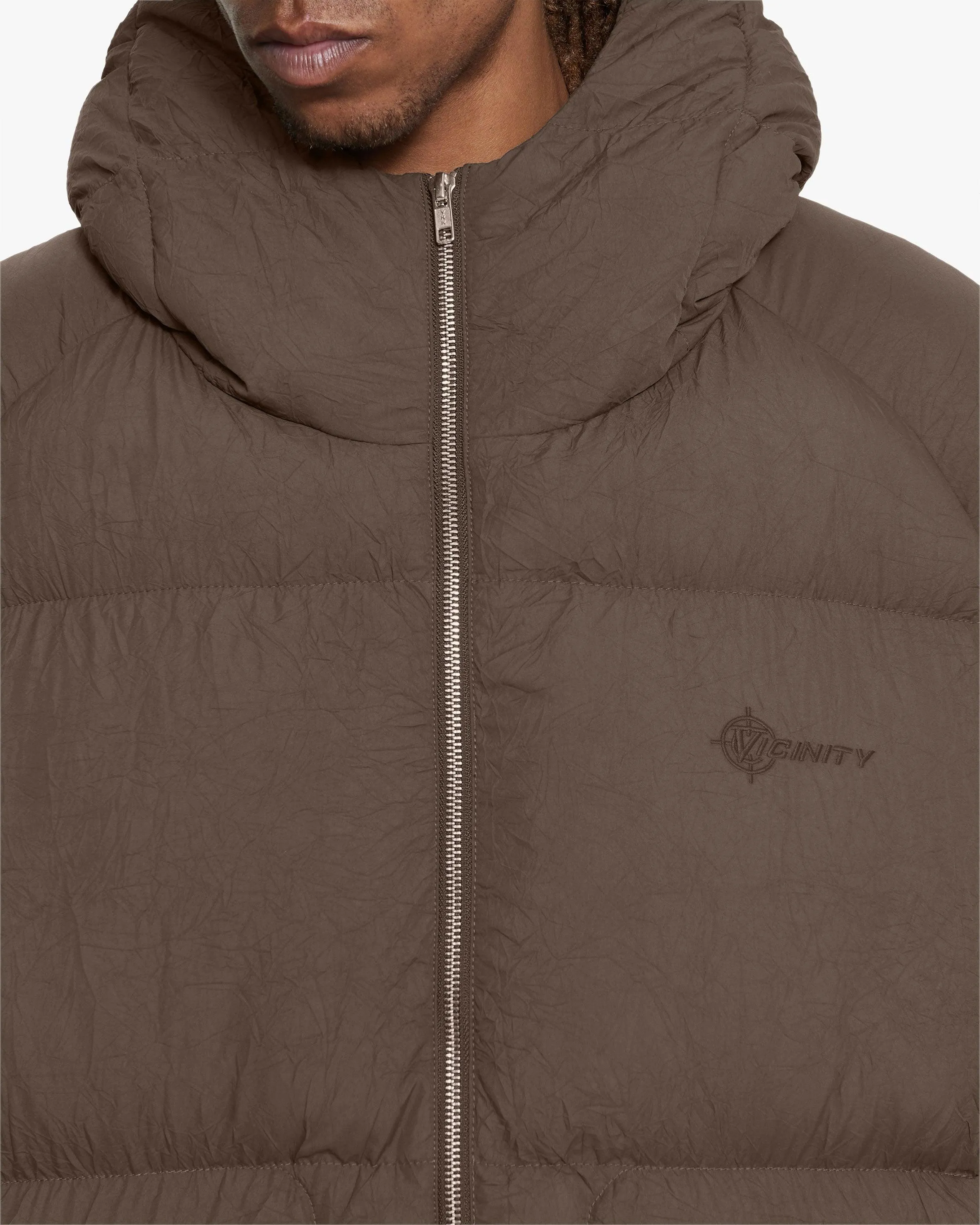 PUFFER JACKET BROWN