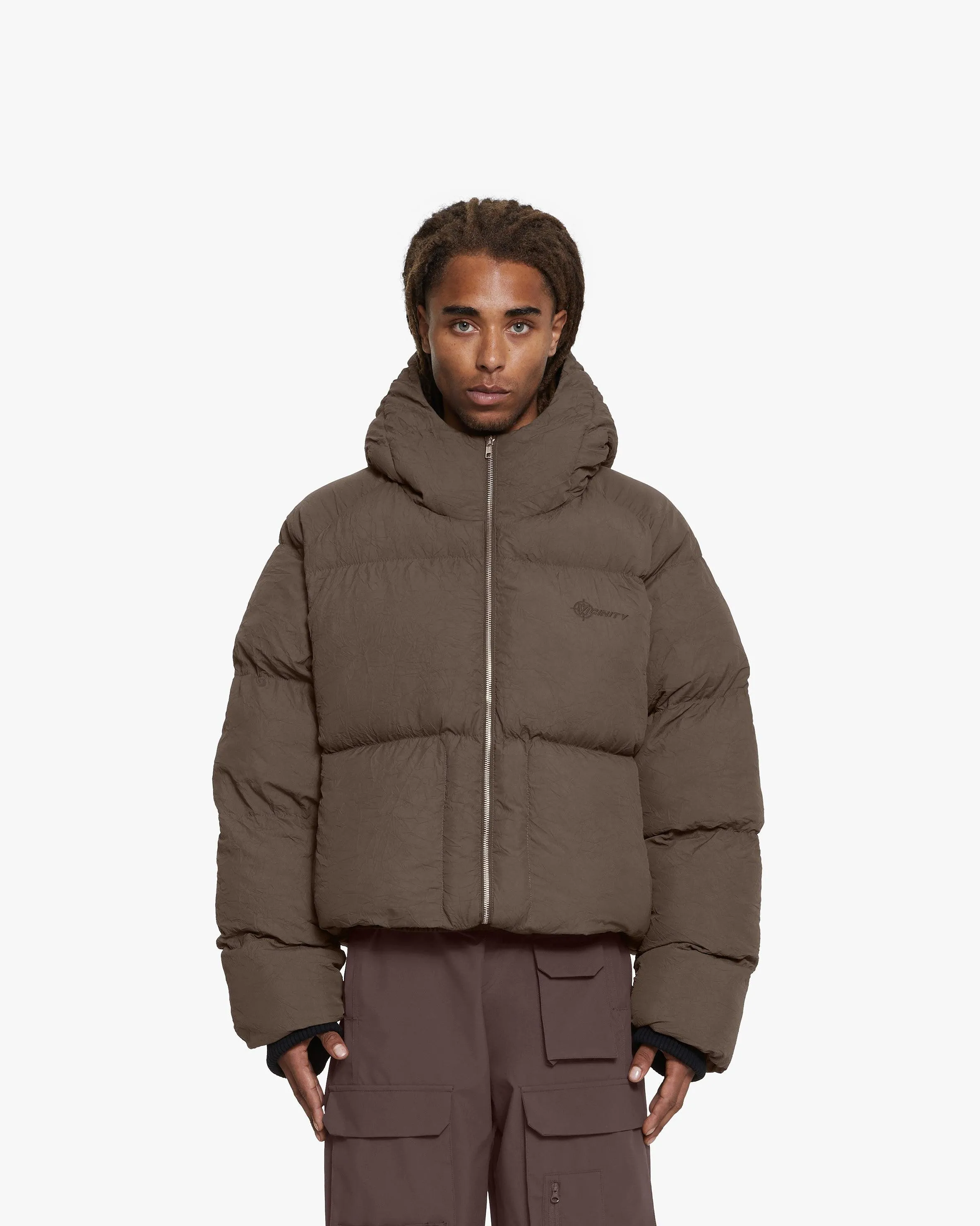 PUFFER JACKET BROWN