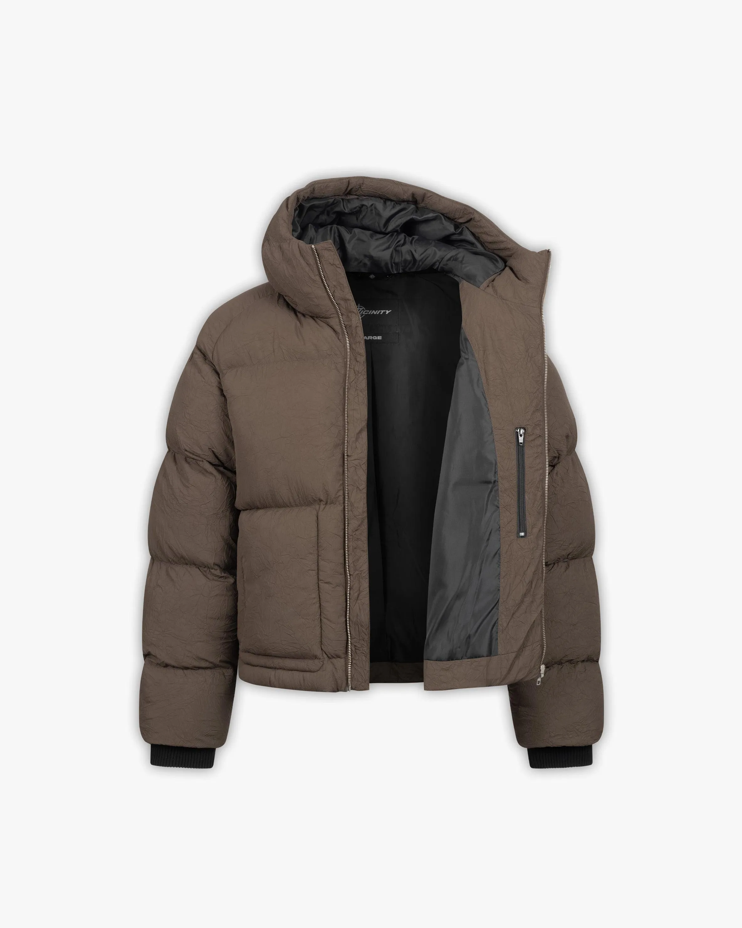 PUFFER JACKET BROWN