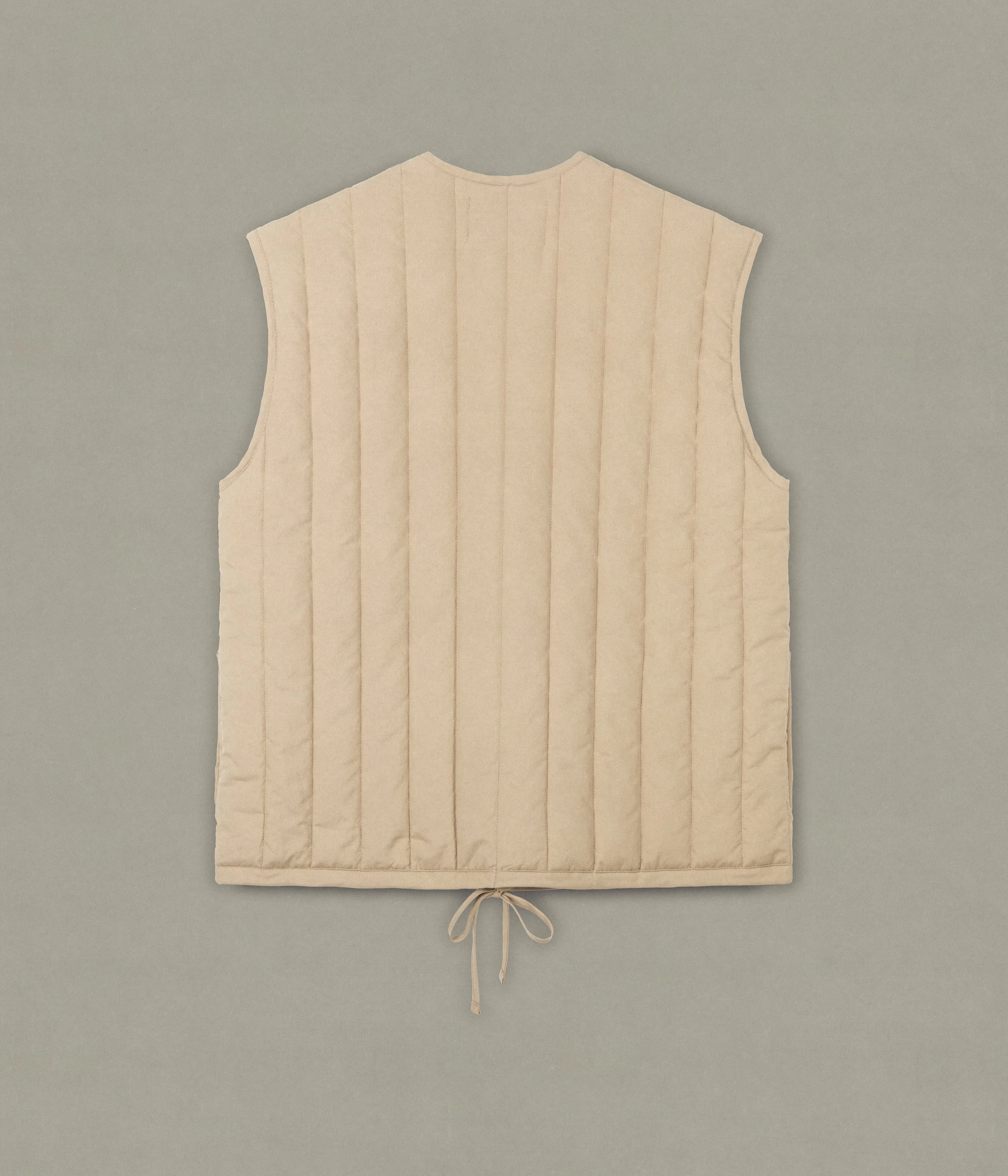 Quilt Gilet, Beige