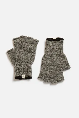 Ragg Wool Fingerless Glove / Charcoal