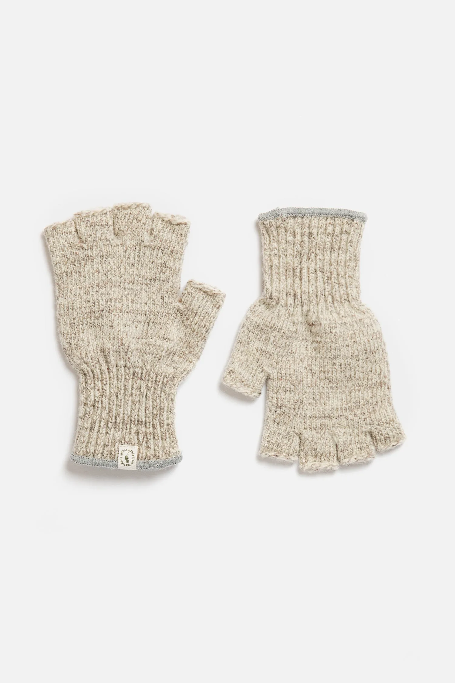 Ragg Wool Fingerless Glove / Oatmeal