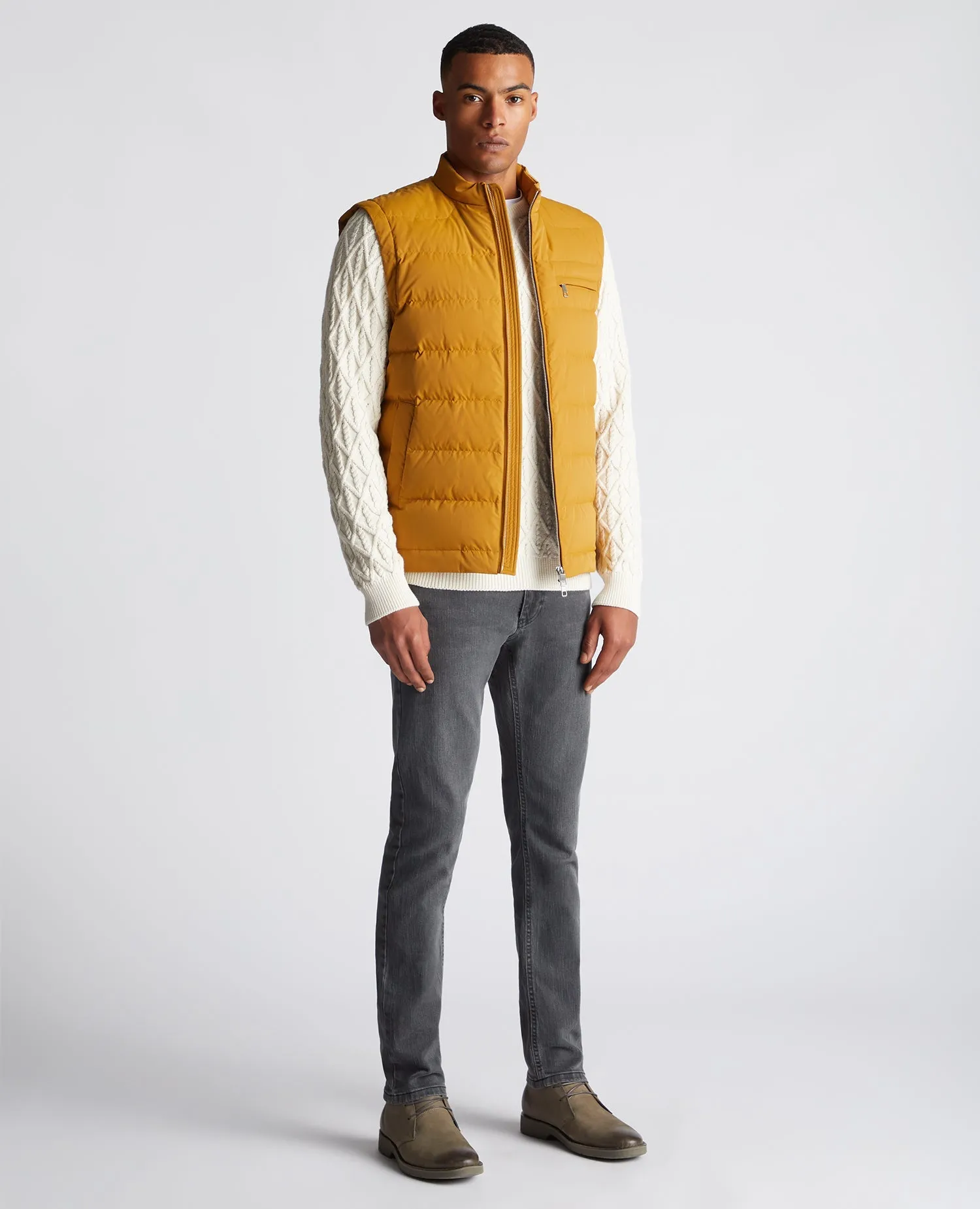 Regular Fit Quilted Gilet