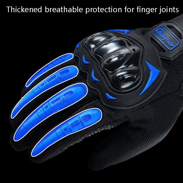 Riding Tribe MCS-17 Motorcycle Gloves Touch Screen Outdoor Riding Gloves, Size: XL(Blue)