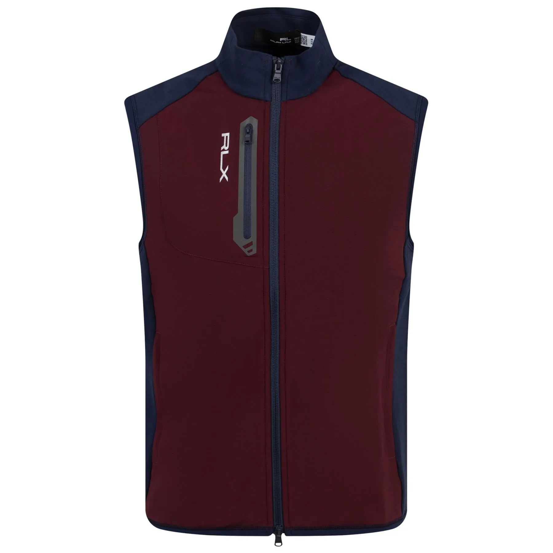 RLX Techy Terry Gilet French Navy/Harvard Wine - AW23