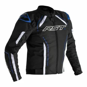 RST S1 Textile Waterproof Motorcycle Jacket - Black/White/Blue