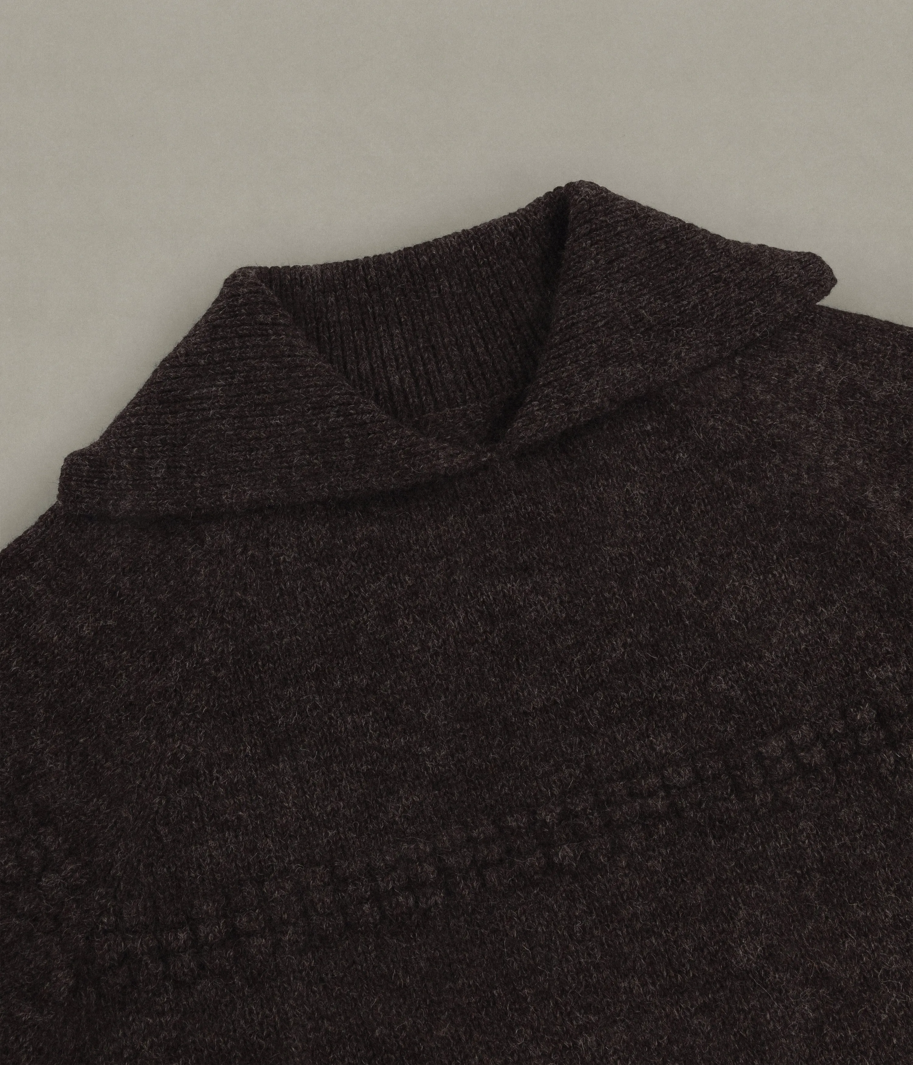 Sailor's Neck Sweater, Brown