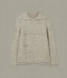 Sailor's Neck Sweater, Morning Mist