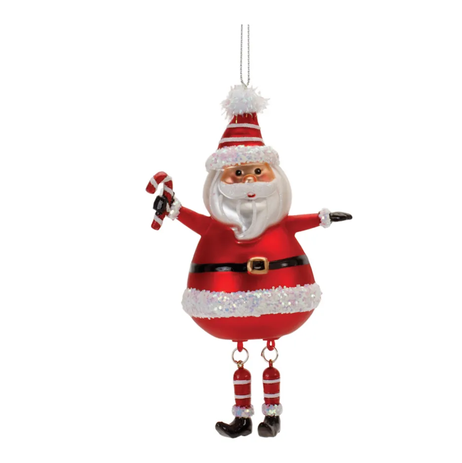 Santa and Snowman Dangly Legs Ornament by Melrose Intl.