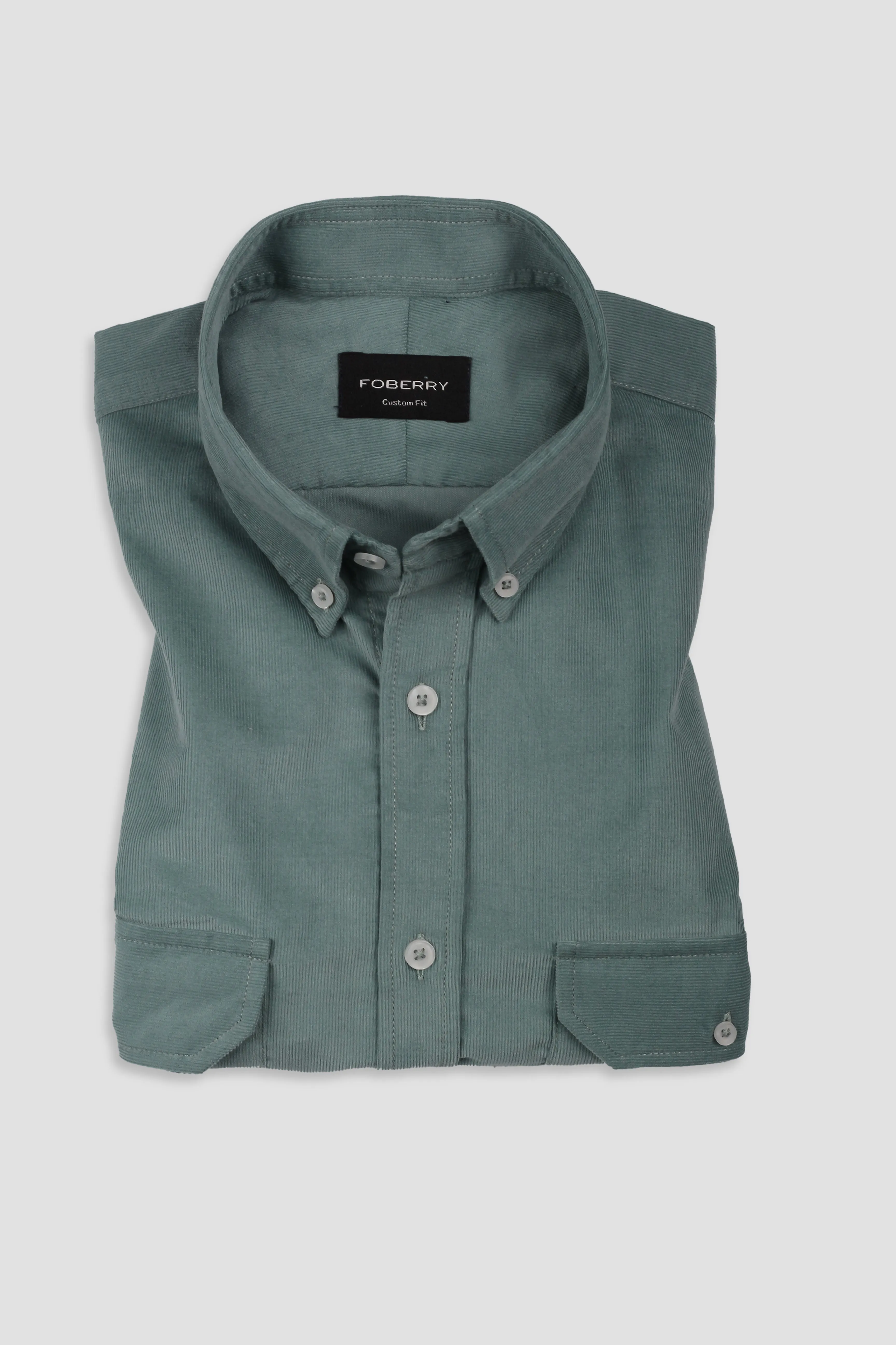 Sea Green Corduroy Shirt