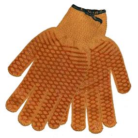 Sea Striker Men's Orange String Knit Gloves