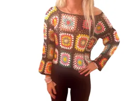 Shoulder-Style Crochet Sweater