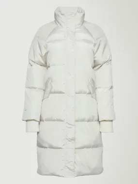 Sienna Longline Puffer Jacket - Ivory