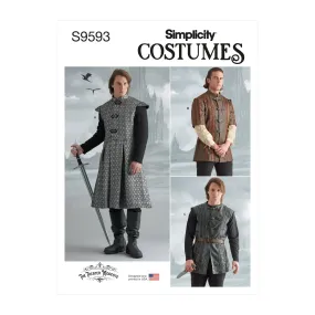 Simplicity Sewing Pattern S9593 MEN'S COAT, JACKET AND VEST