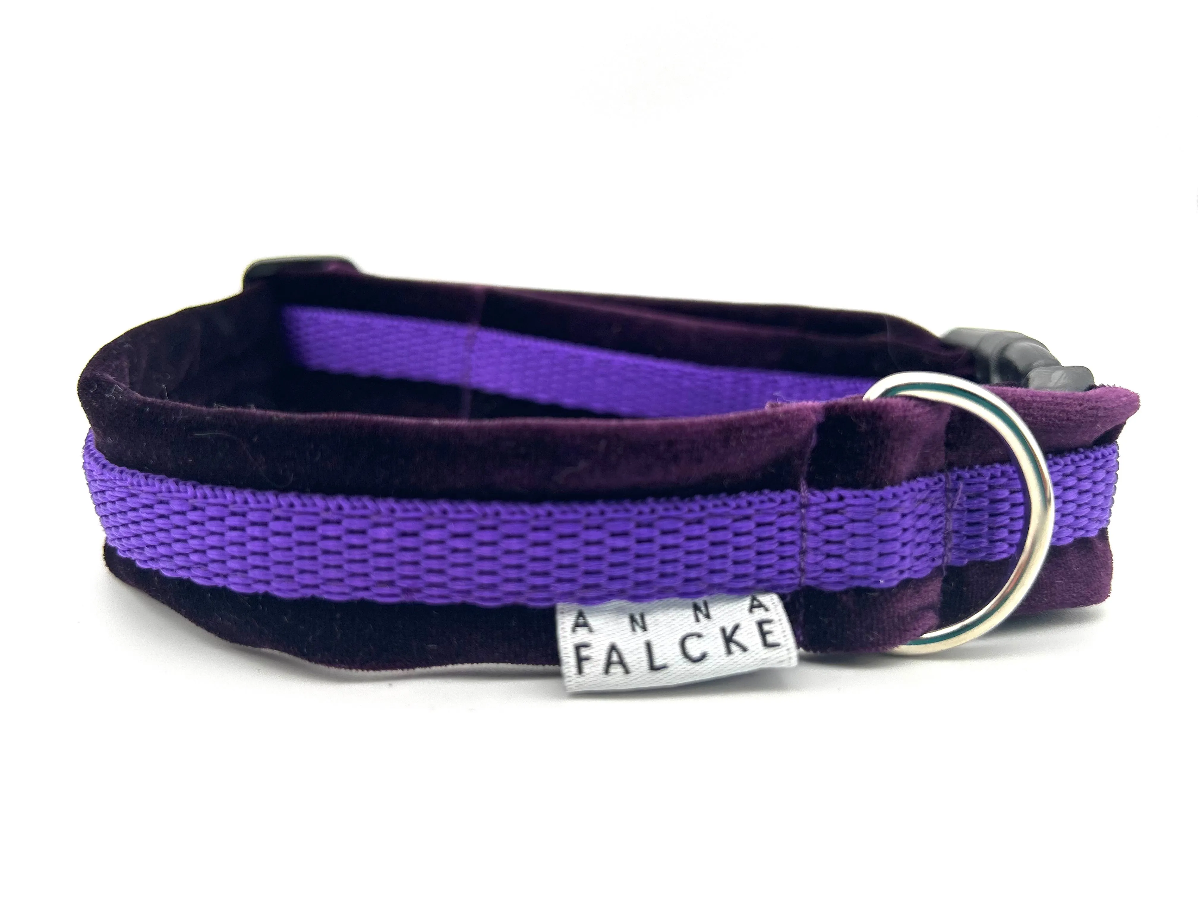 Sumptuous velvet- Luxury Dog Lead set - purple