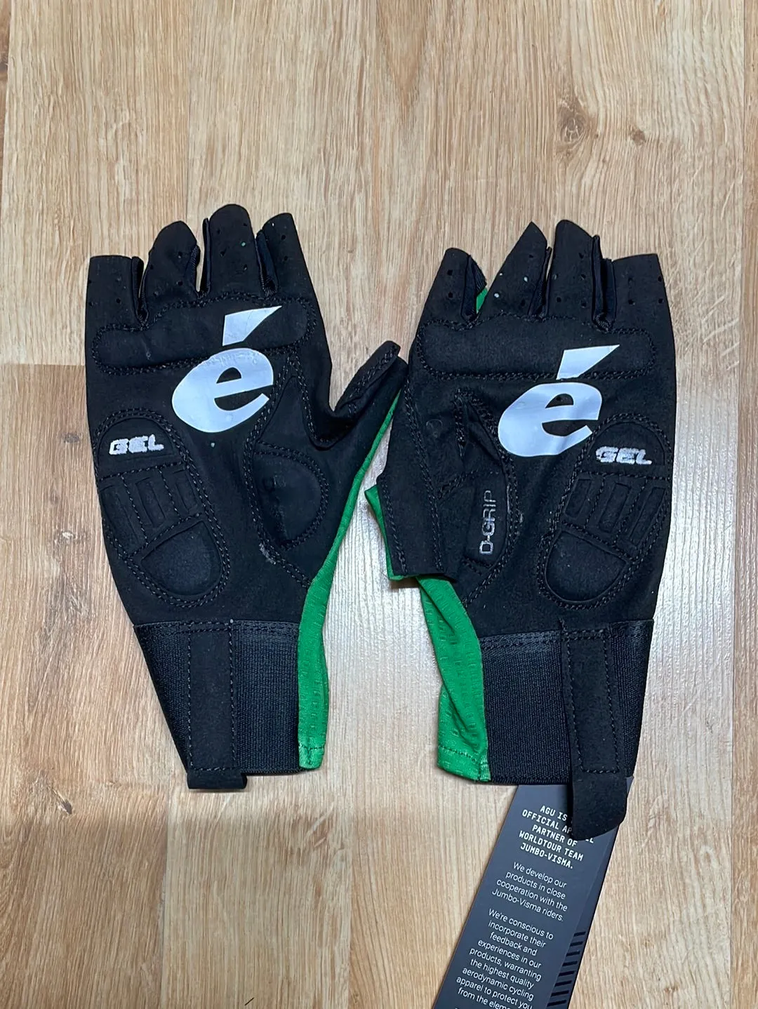 Team Jumbo Visma AGU Premium Aero TT Gloves Green TDF