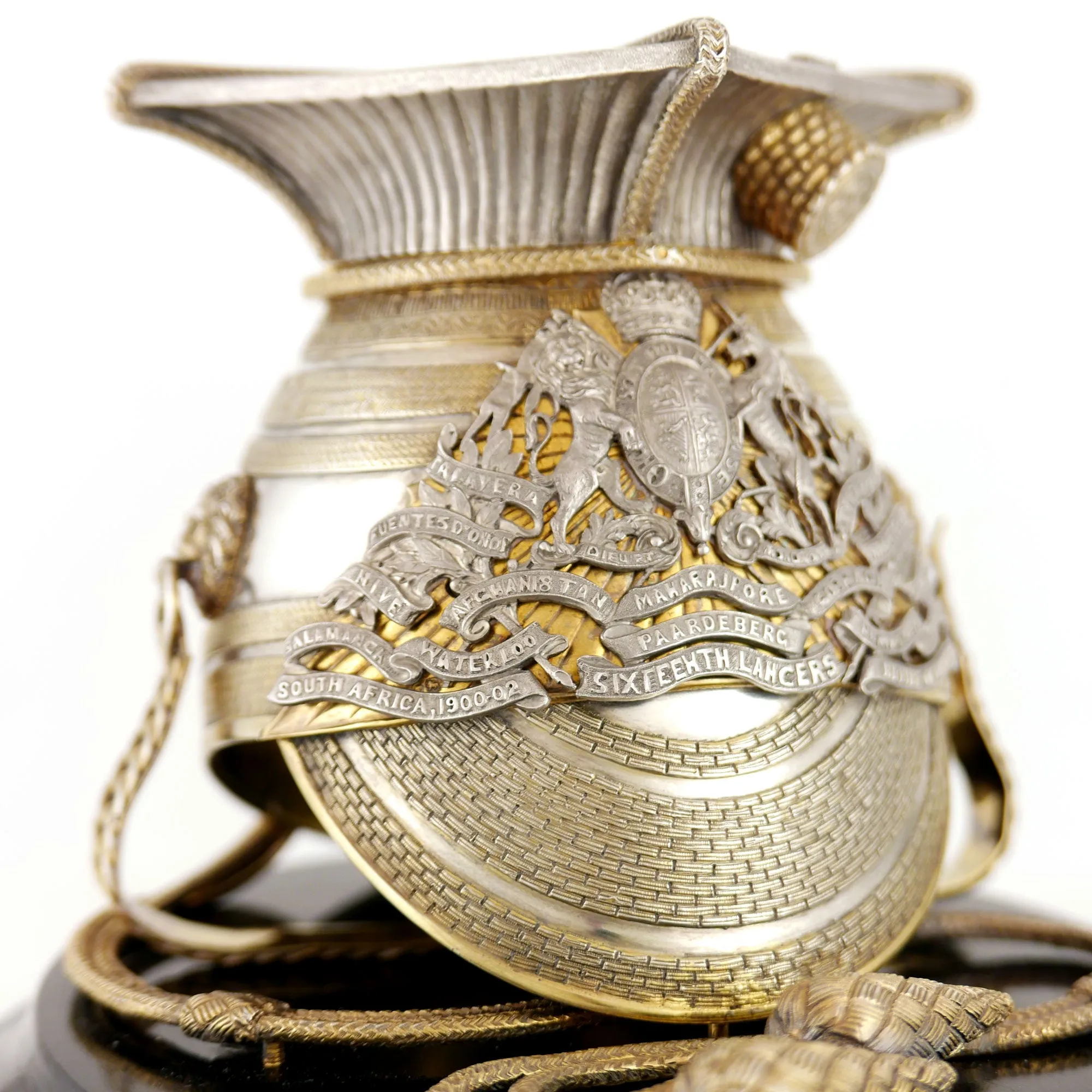 The 16th (Queen’s) Lancers - Silver Gilt Czapka Inkstand, 1876