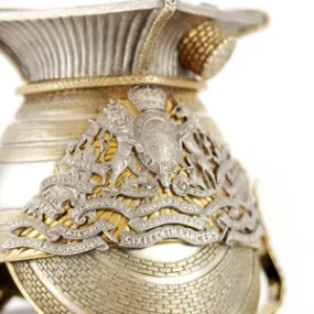 The 16th (Queen’s) Lancers - Silver Gilt Czapka Inkstand, 1876