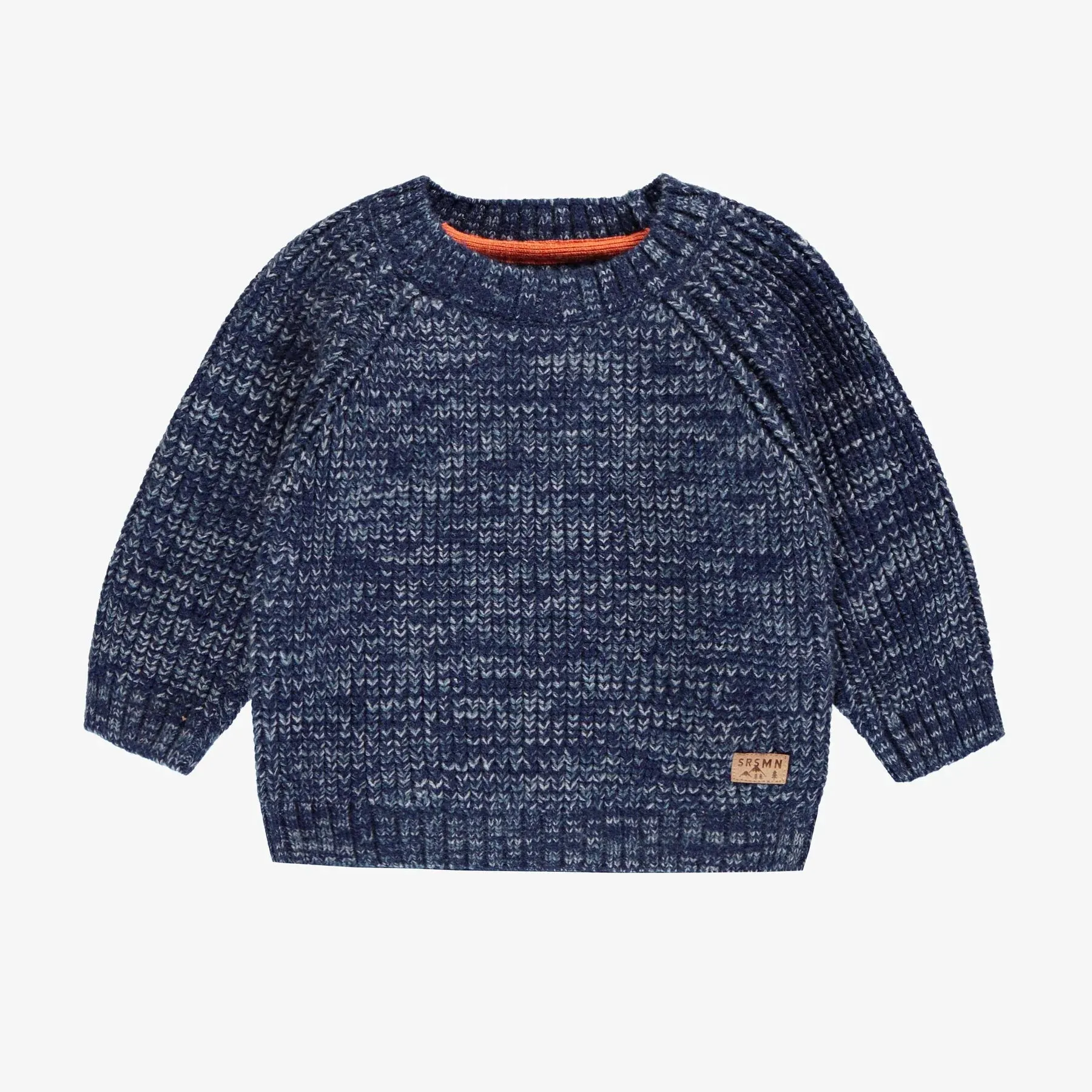 The Harvey Mottled Knit Sweater - Blue - BABY