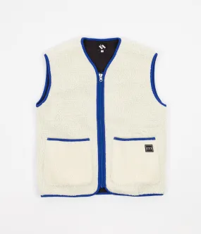 The Trilogy Tapes Gilet - Cream / Navy