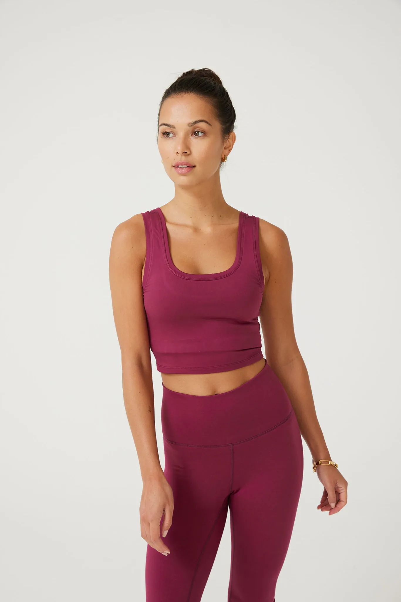 TLC Crop Top in Black Raspberry